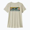 Футболка жіноча Patagonia Capilene Cool Daily Shirt - Boardshort Logo dyno white 6