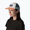 Кепка Patagonia P-6 Logo LoPro Trucker white w/peach sherbet
