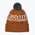 Шапка зимова Patagonia Powder Town hut tripper logo: cinnamon brown 2