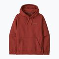 Кофта чоловіча Patagonia Boardshort Logo Uprisal Hoody Rusty Red