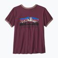 Футболка жіноча Patagonia Fitz Roy Foothills Ringer Tee berry fig 2