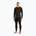 Чоловічий термолонгслів Merino 200 Oasis Crewe Snow Day чорний/перидот/аоп 2