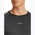 Чоловіча термоактивна футболка з довгим рукавом Icebreaker Merino 200 Oasis+ LS Crewe 0JI чорний/джет хітер/нефарбований/cb 5