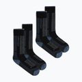 Шкарпетки лижні жіночі Icebreaker Merino Ski+ Medium OTC 2 Pack black/dawn/graphite