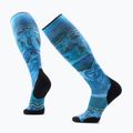 Шкарпетки лижні Smartwool Ski Targeted Cushion Storm Peak Print OTC nightfall blue