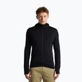 Кофта трекінгова чоловіча Icebreaker Merino 200 Realfleece Descender Half Zip Hoodie black