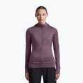 Кофта трекінгова жіноча Icebreaker Merino 200 Realfleece Descender Half Zip Hoodie grey plum