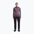 Кофта трекінгова жіноча Icebreaker Merino 200 Realfleece Descender Half Zip Hoodie grey plum 4