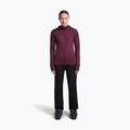 Кофта трекінгова жіноча Icebreaker Merino 300 Realfleece Descender Zip Hoodie dark berry 2