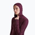 Кофта трекінгова жіноча Icebreaker Merino 300 Realfleece Descender Zip Hoodie dark berry 5