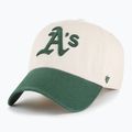 Кепка 47 Brand MLB Oaklands Athletics Grand Stand CLEAN UP bone