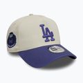 Бейсболка New Era WS Patch Eframe Los Angeles Dodgers світло-бежева