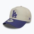 Бейсболка New Era WS Patch Eframe Los Angeles Dodgers світло-бежева 3