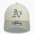 Бейсболка New Era WS Patch 9Forty Oakland Athletics світло-бежева 2