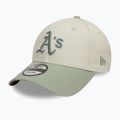 Бейсболка New Era WS Patch 9Forty Oakland Athletics світло-бежева 3