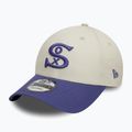 Бейсболка New Era WS Patch 9Forty Chicago White Sox світло-бежева 2