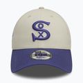 Бейсболка New Era WS Patch 9Forty Chicago White Sox світло-бежева 3
