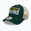 Бейсболка New Era MLB Patch Trucker Oakland Athletics темно-зелена 3
