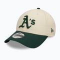 Бейсболка New Era Colourblock 9Forty Oakland Athletics світло-бежева 2