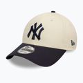Бейсболка New Era Colourblock 9Forty New York Yankees світло-бежева 2