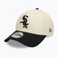 Бейсболка New Era Colourblock 9Forty Chicago White Sox світло-бежева 3