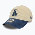 Бейсболка New Era Block Cord 9Twenty Los Angeles Dodgers світло-бежева 2