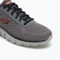 Кросівки чоловічі Skechers Track Leshur charcoal/orange 7