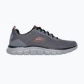 Кросівки чоловічі Skechers Track Leshur charcoal/orange 2