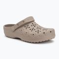 Шльопанці Crocs Classic Floral Cutout Clog taupe