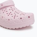 Шльопанці Crocs Classic Floral Cutout Clog pink milk 8