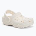 Шльопанці дитячі Crocs Classic Floral Cutout Clog Kids Toddler chalk 2
