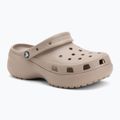 Жіночі крокси Crocs Classic Platform Clog taupe
