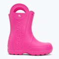 Гумові чоботи дитячі Crocs Handle It Rain Boot Kids pink crush 2