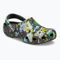 Шльопанці Crocs Classic Painted Floral Black Sand 9