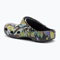 Шльопанці Crocs Classic Painted Floral Black Sand 4