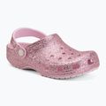 Шльопанці дитячі Crocs Classic Chunky Glitter pink milk 2