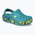 Шльопанці дитячі Crocs Crockband Glow Confetti Band turbo teal/multi 9