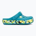 Шльопанці дитячі Crocs Crockband Glow Confetti Band turbo teal/multi 3