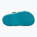 Шльопанці дитячі Crocs Crockband Glow Confetti Band turbo teal/multi 5