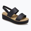 Сандалі жіночі Crocs Brooklyn Matte Wrap Low Wedge black/cashew 8