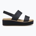 Сандалі жіночі Crocs Brooklyn Matte Wrap Low Wedge black/cashew 9