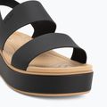 Сандалі жіночі Crocs Brooklyn Matte Wrap Low Wedge black/cashew 7