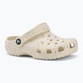 Шльопанці дитячі Crocs Classic Glow Paint Splatter summit white/multi