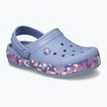 Шльопанці дитячі Crocs Crockband Glow Confetti Band blue haze/multi 9