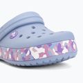 Шльопанці дитячі Crocs Crockband Glow Confetti Band blue haze/multi 8