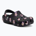 Шльопанці дитячі Crocs Classic Flower black 2