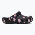 Шльопанці дитячі Crocs Classic Flower black 3