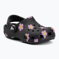 Шльопанці дитячі Crocs Classic Flower 212671 black 2