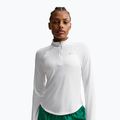 Жіноча бігова лонгслівка Nike Tempo Swoosh Run Dri-Fit 1/4-Zip white/black