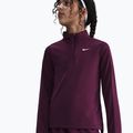 Лонгслів для тренувань дитячий Nike Dri-Fit 1/4 Zip bordeaux/white 4